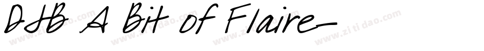 DJB A Bit of Flaire字体转换